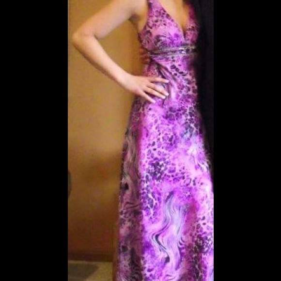 Faypana Couture  Purple Sequin Multi-Color Prom - Picture 4 of 4