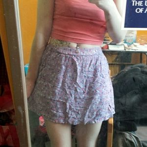 Purple Flower Skirt