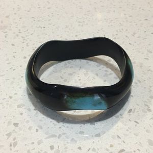 Black and Turquoise Bangle