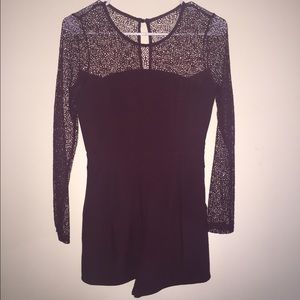 Burgundy Romper