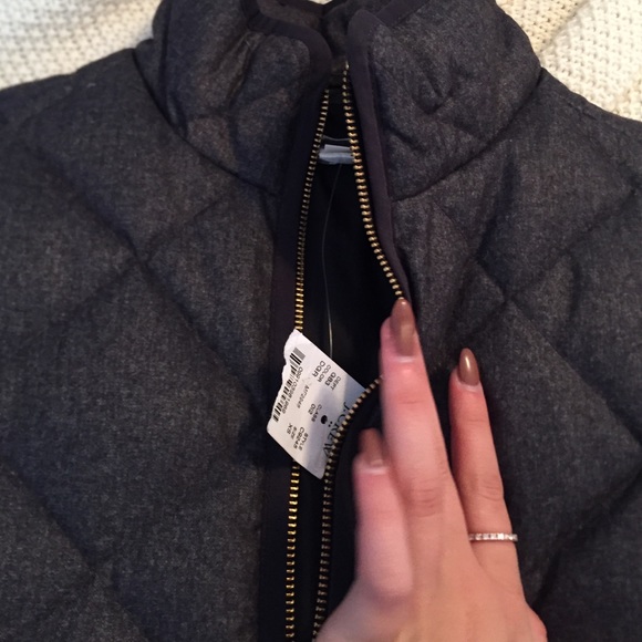 J crew charcoal Excursion puffer vest