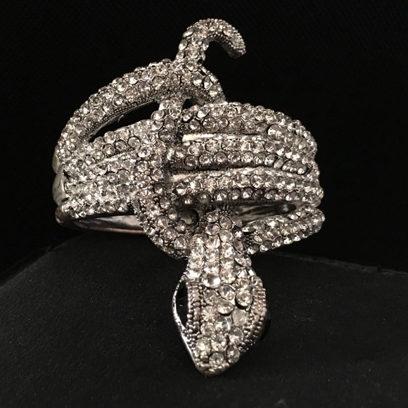 bebe | Jewelry | Bebe Rhinestone Snake Bracelet | Poshmark
