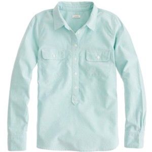 seafoam green oxford popover > j.crew