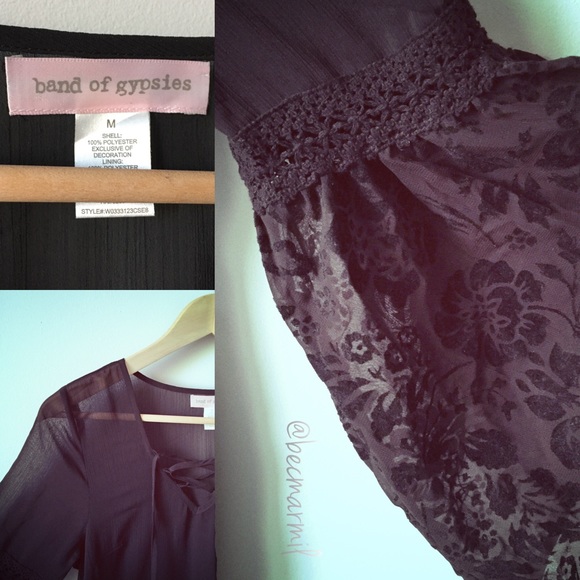 Sold •Boho Gypsy Bell Sleeve Dress - Picture 4 of 4