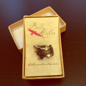Etsy Sterling Silver Violin Ring