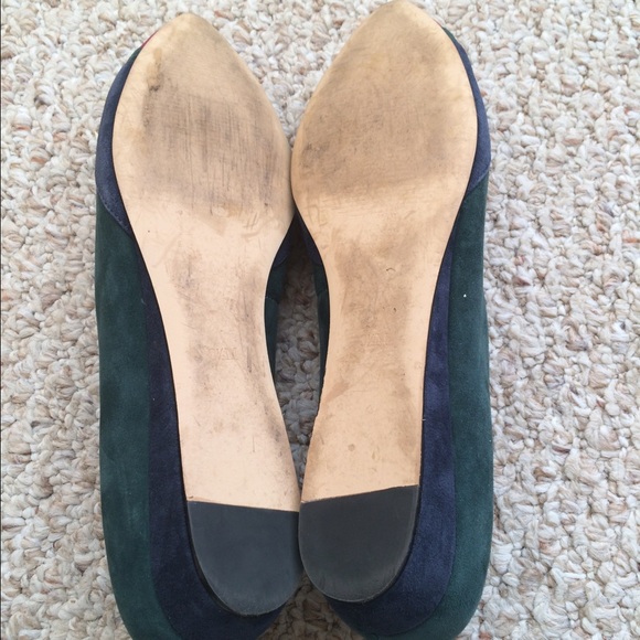 Talbots Suede Color Block Kitten Wedges, 8.5 M! - Picture 4 of 4