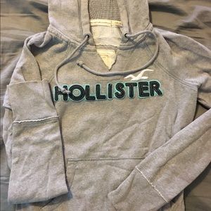 Grey hollister hoodie