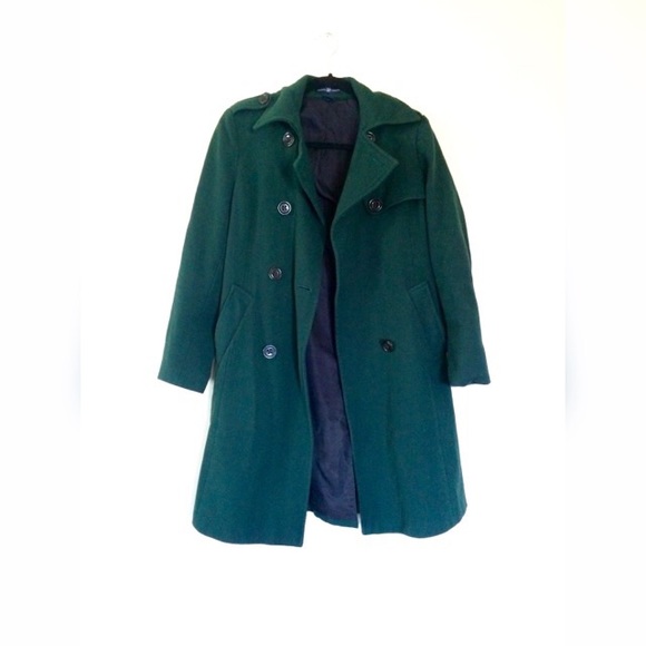 Forest Green Gap Pea Coat 🌲