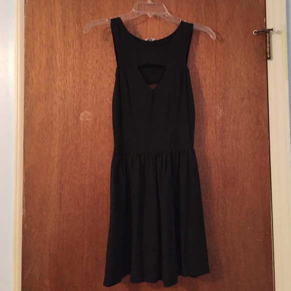 Little black dress with cut outs front and back