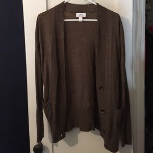 Ann Taylor Loft Olive Green Cardigan