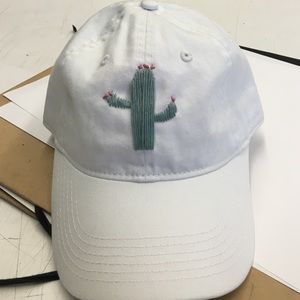 Hand embroidered Cactus baseball hat