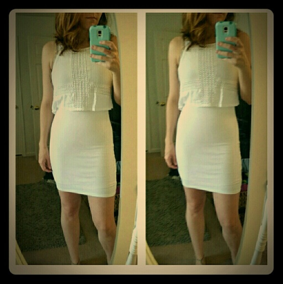 American eagle white dress