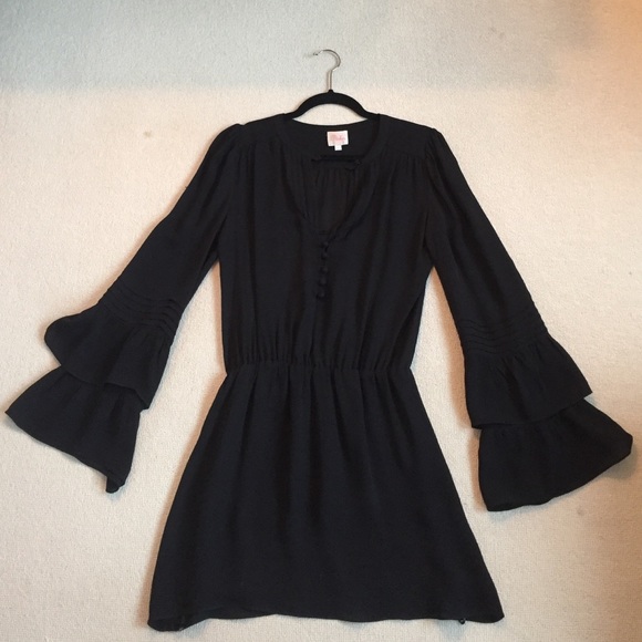 Parker flare sleeve mini dress