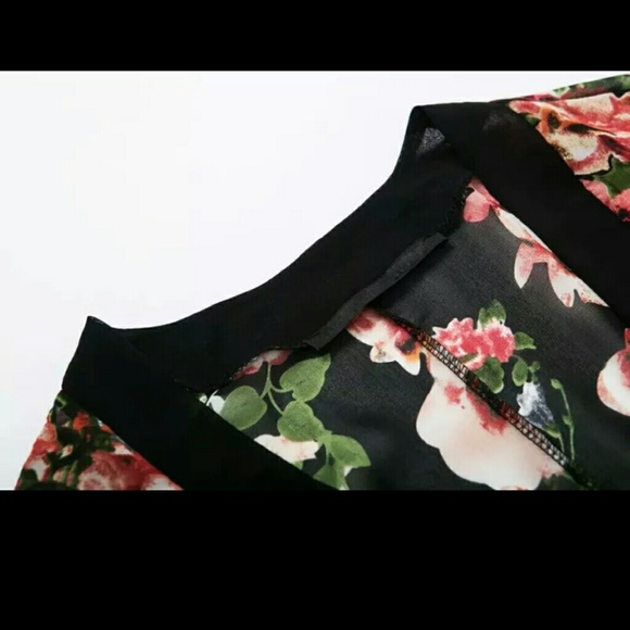 NEW Kimono Queen Floral Coverup - Picture 3 of 4