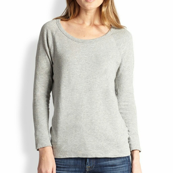 James Perse Cotton Terry Sweatshirt Sweater