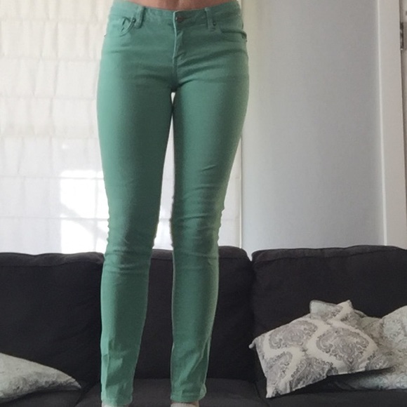 Mint skinny jeans