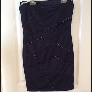 Tight purple dress. Perfect for homecoming