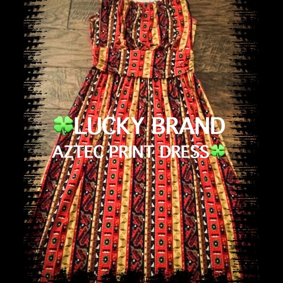 🍀LUCKY BRAND TRIBALAZTEC PRINT DRESS🍀 - Picture 4 of 4