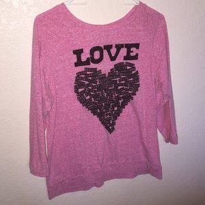 Pink love shirt