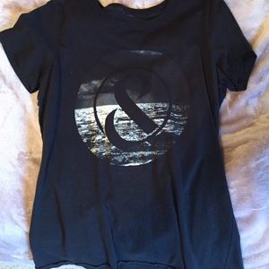 Black ampersand shirt