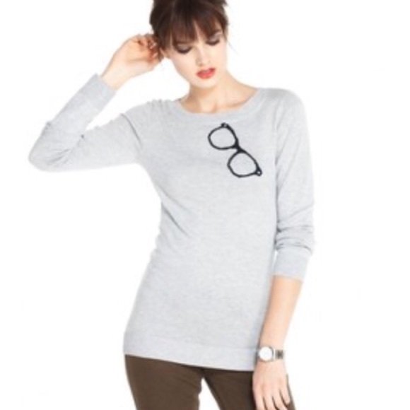 Maison Jules Glasses Detail Sweater