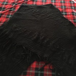 Black knit cardigan