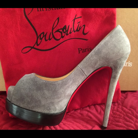 Christian Louboutin Grey Suede