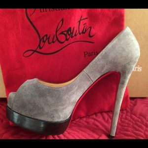 Christian Louboutin Grey Suede