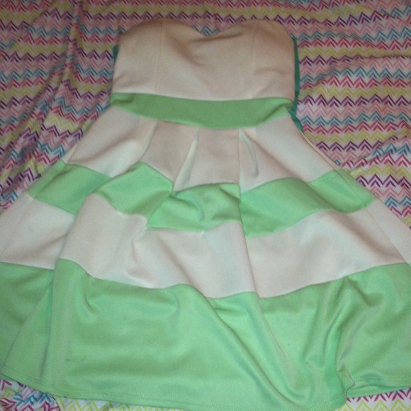 Strapless Skater Dress