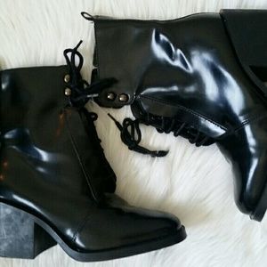 Zara size 8 combat boots