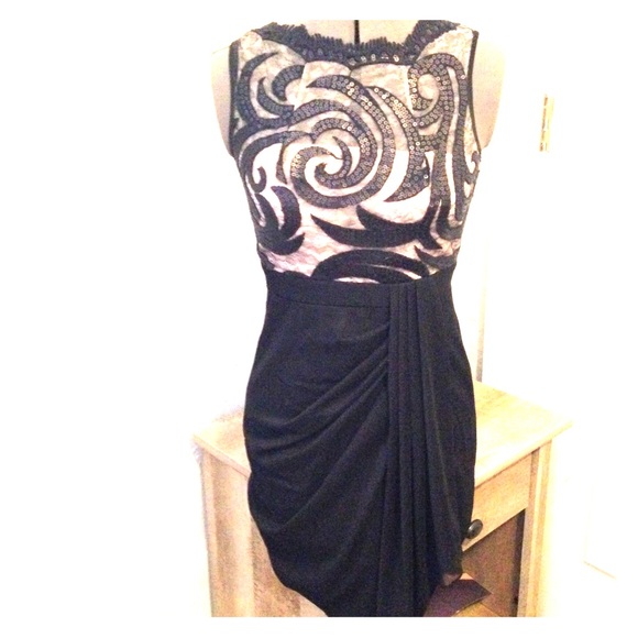 Stunning Maggy London Cocktail Illusion Dress