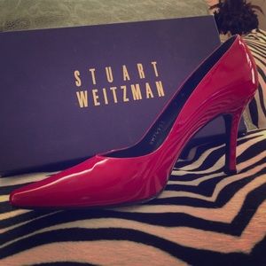 Stuart Weitzman Cherry Red Stunners!