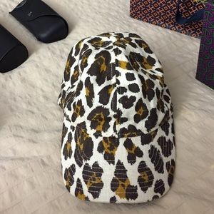 J.crew cheetah baseball cap