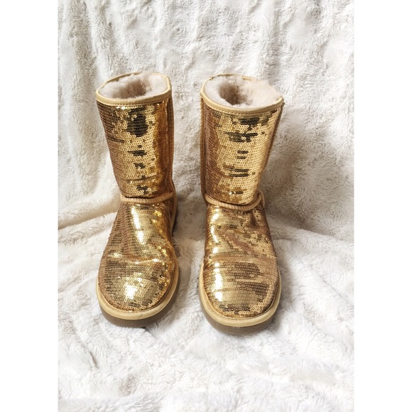 UGG Gold Sparkle Boots