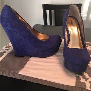 Mossimo royal Blue wedges