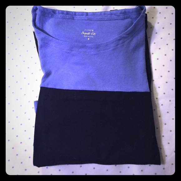 J. Crew Color Block 3/4 Tee