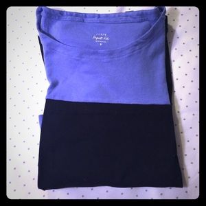 J. Crew Color Block 3/4 Tee
