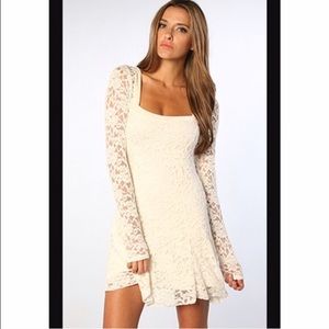 Cream lace Free People dress