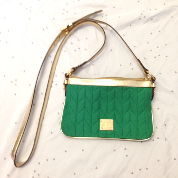 Ralph Lauren Green/Gold Crossbody