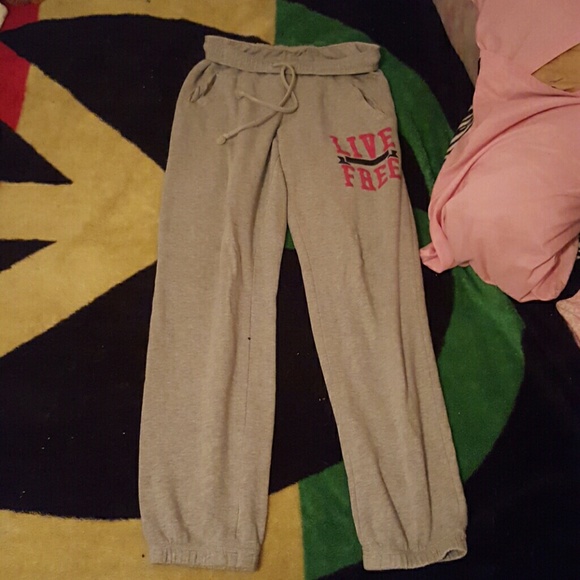 Grey LIVE FREE sweatpants