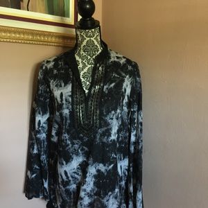 Black tie dye MichEl Kors Tunic