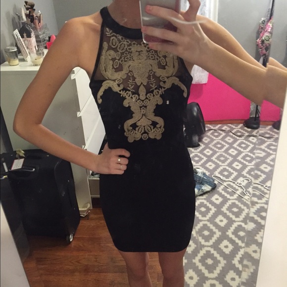 Black and Gold bodycon