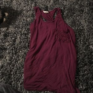 maroon pacsun tank