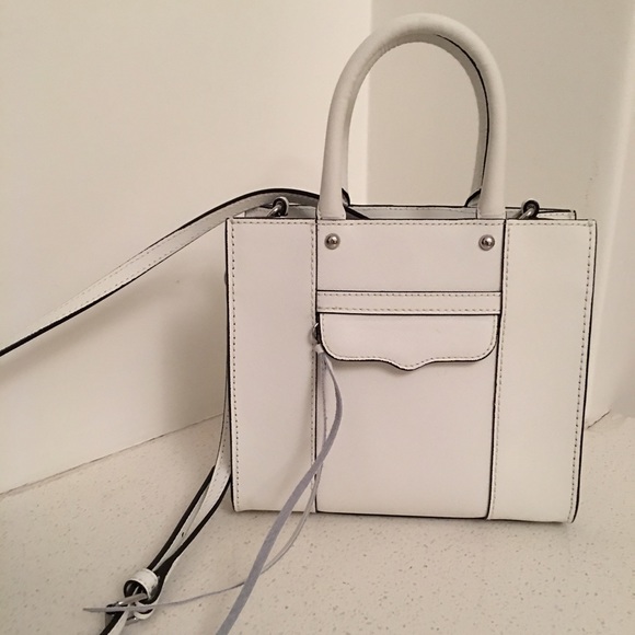 White Rebecca Minkoff Mini Tote - Crossbody