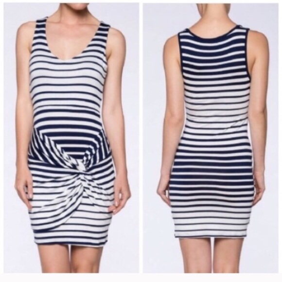 S A L E◾️NEW Twist Knot Stripped Dress - Picture 2 of 3