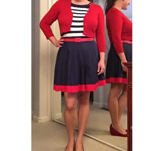 Adorable Navy and Red Skirt