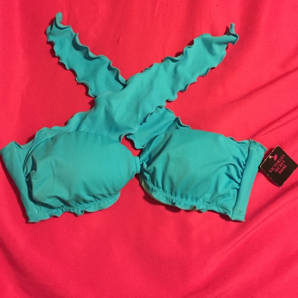 ❌sold❌Blue Victoria's Secret bikini top