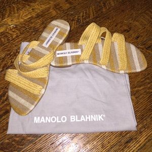 Manolo Blahnik Sandals NWOT, Size 37