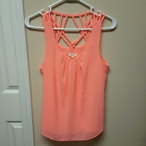 Coral tank top. NWOT.