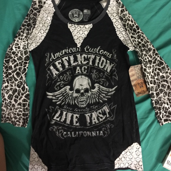 Affliction long sleeved shirt